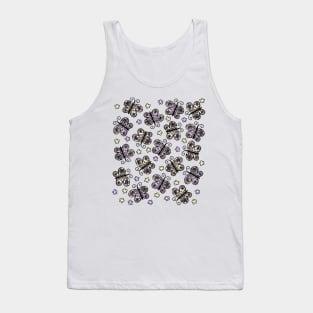 Cute Pastel Purple and Yellow Spring Butterflies, made by EndlessEmporium Tank Top